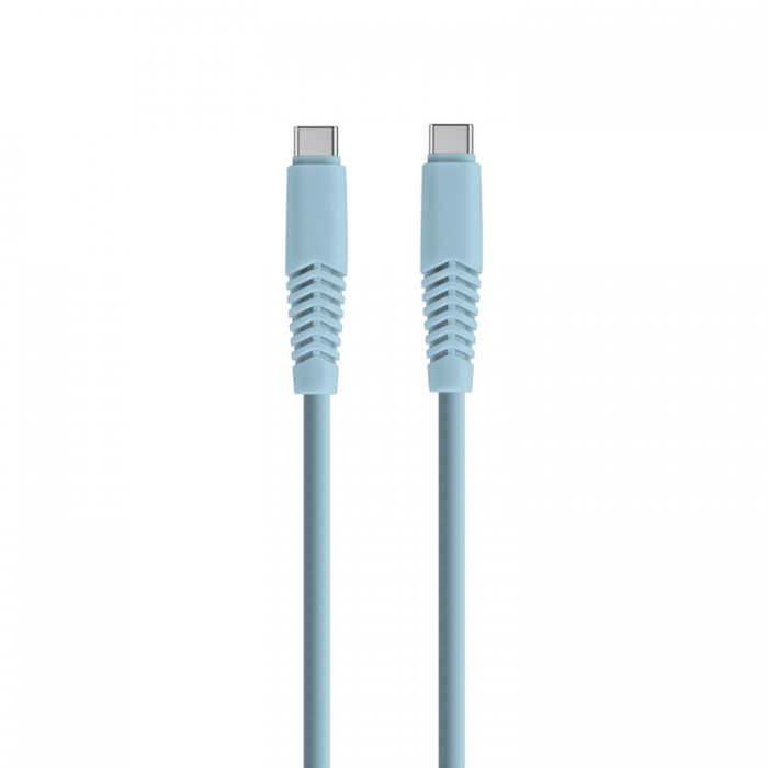 Setty - Setty USB-C Till USB-C Kabel 1.5 m 2.1A KSC-C-1.523 niebieski