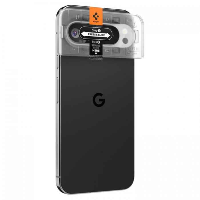 Spigen - [2-Pack] Spigen Google Pixel 9 Pro Linsskydd Hrdat Glas EZ Fit