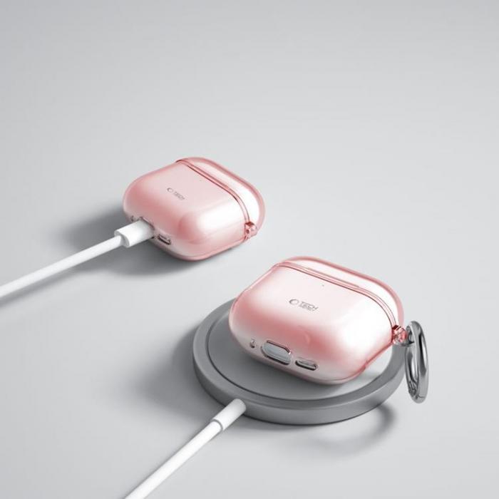 Tech-Protect - Tech-Protect Apple Airpods 4 Skal Flexair - Baby Rosa