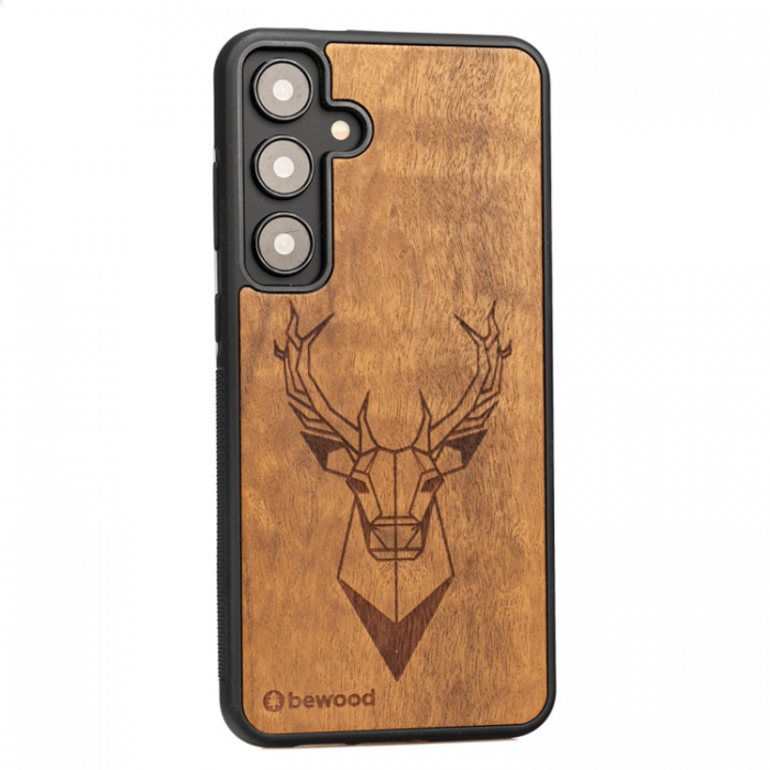 Bewood - Bewood Galaxy S24 Plus Mobilskal Deer Imbuia