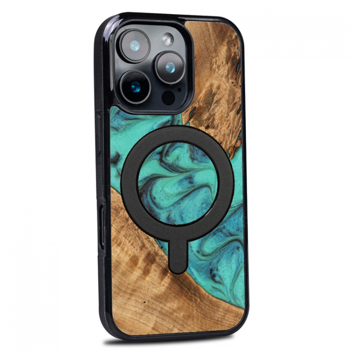 Bewood - Bewood iPhone 16 Pro Mobilskal MagSafe Unique Turquoise