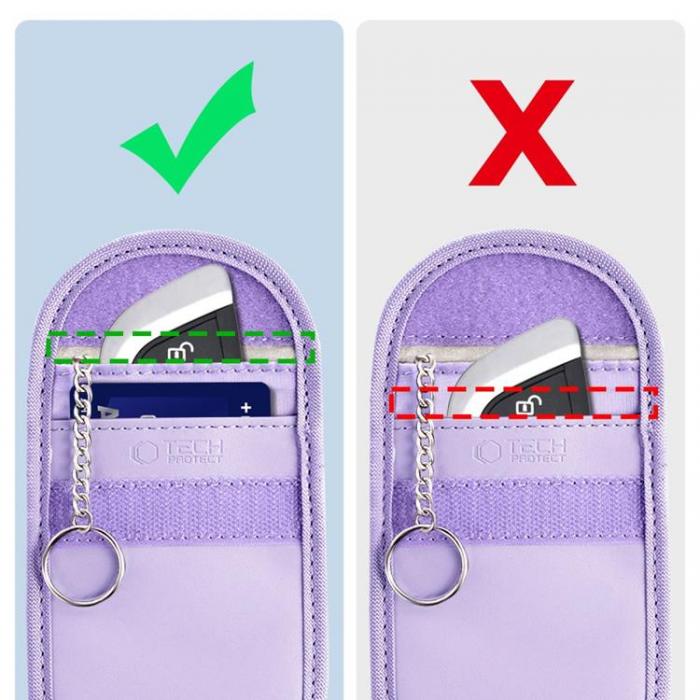 Tech-Protect - Tech-Protect Nyckells RFID Signal Blocker Faraday Skal - Lavender