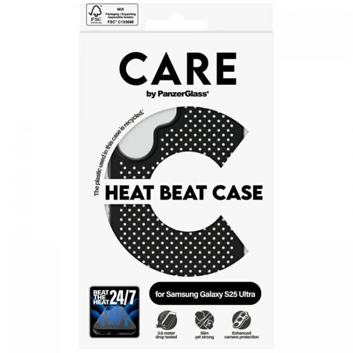 PanzerGlass - CARE By PanzerGlass Galaxy S25 Ultra Mobilskal Heat Beat - Svart