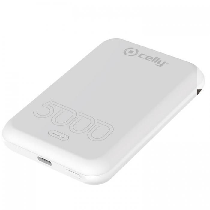 Celly - Celly PowerBank 15W MagSafe Trdls laddning 5000mAh