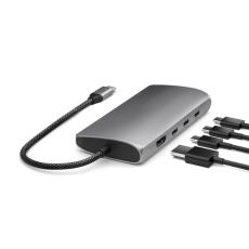 Satechi - Satechi USB-C Multiport HUB 8K med Ethernet V3 - Rymdgrå