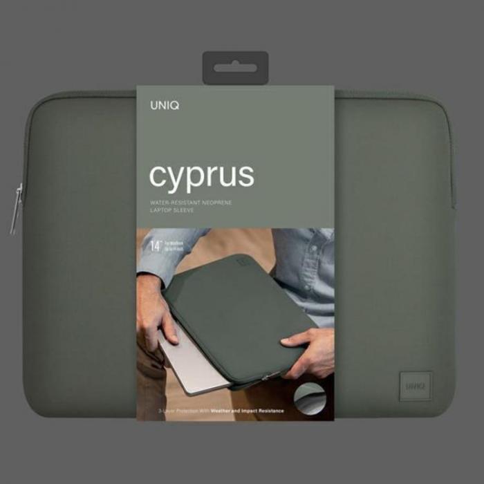 UNIQ - UNIQ Datorfodral 14'' Torba Cyprus Neoprene - Pewter Grn