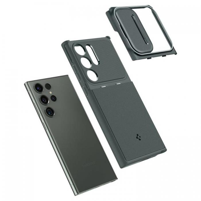 Spigen - Spigen Galaxy S23 Ultra Mobiskal Optik Armor - Grn