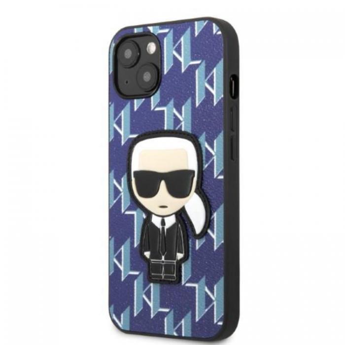 KARL LAGERFELD - Karl Lagerfeld iPhone 13 Skal Monogram Ikonik Patch - Bl