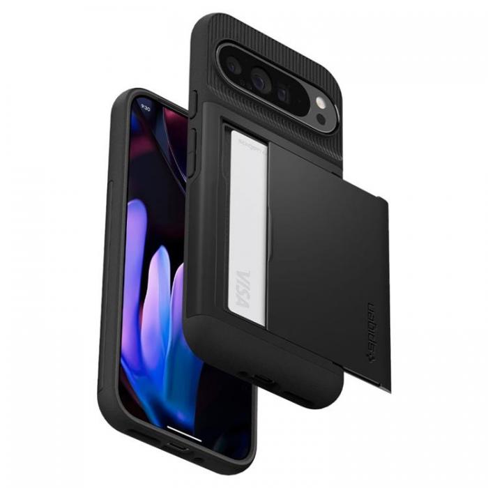 Spigen - Spigen Google Pixel 9 Pro XL Mobilskal Slim Armor CS - Svart