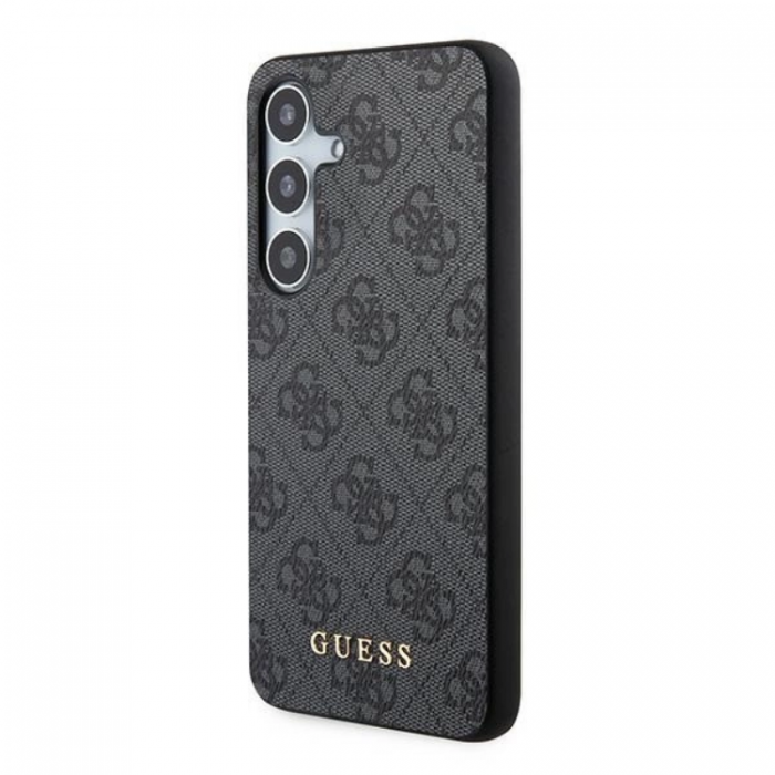 Guess - Guess Galaxy A55 5G Mobilskal Metall Gold Logo - Svart