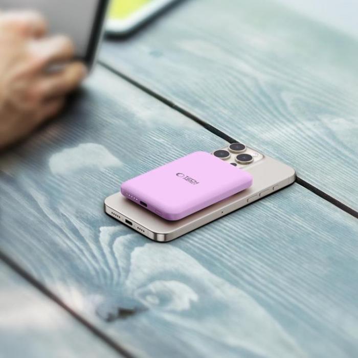 Tech-Protect - Tech-Protect Power Bank 5000mah Magsafe PB10 Lifemag - Lilac