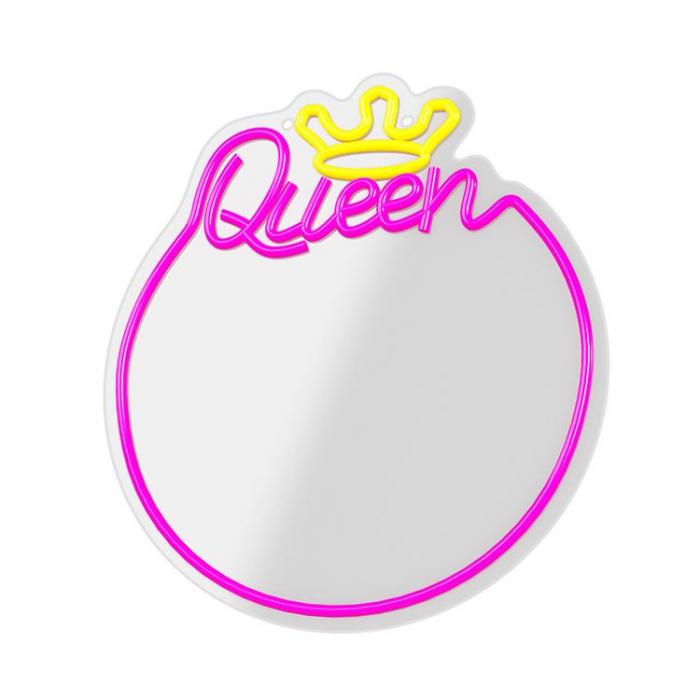 Forever Light - Forever Light Neon MIRROR LED QUEEN FM0NE04 - Rosa