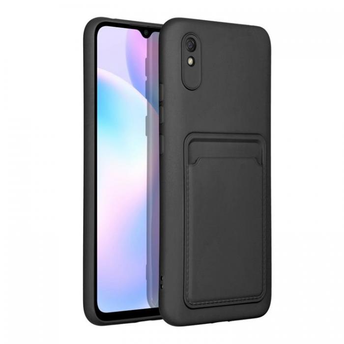 Forcell - Forcell Xiaomi Redmi 9A/9AT Skal Korthllare - Svart