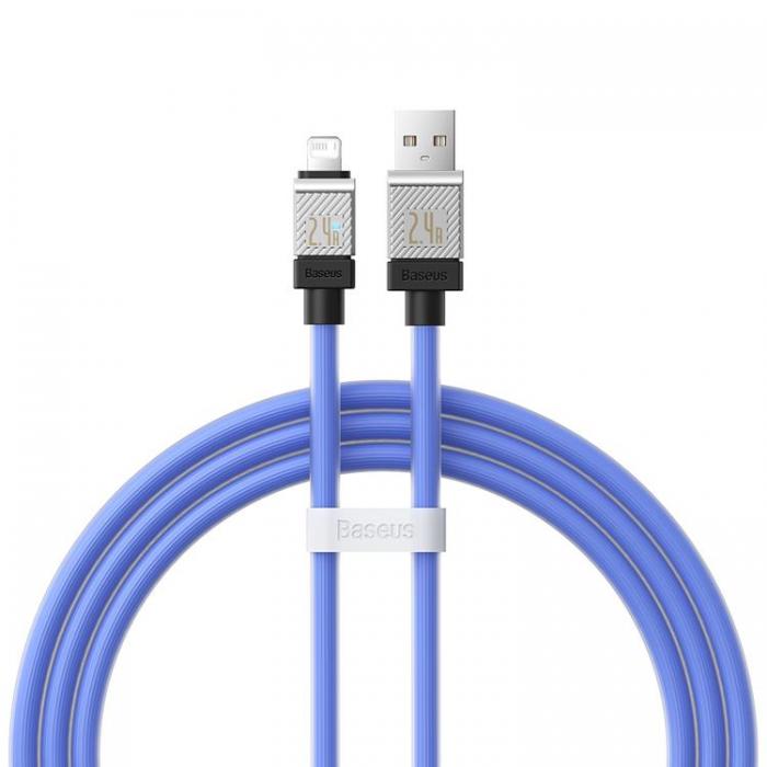 BASEUS - Baseus USB Till Lightning 1m Kabel 2.4A CoolPlay - Bl