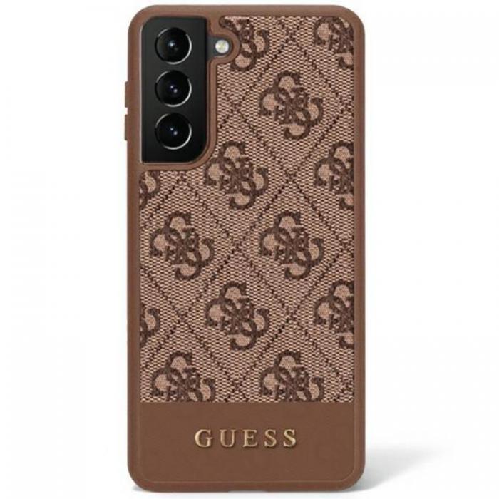 Guess - Guess Galaxy S23 Ultra Skal Stripe Collection - Brun