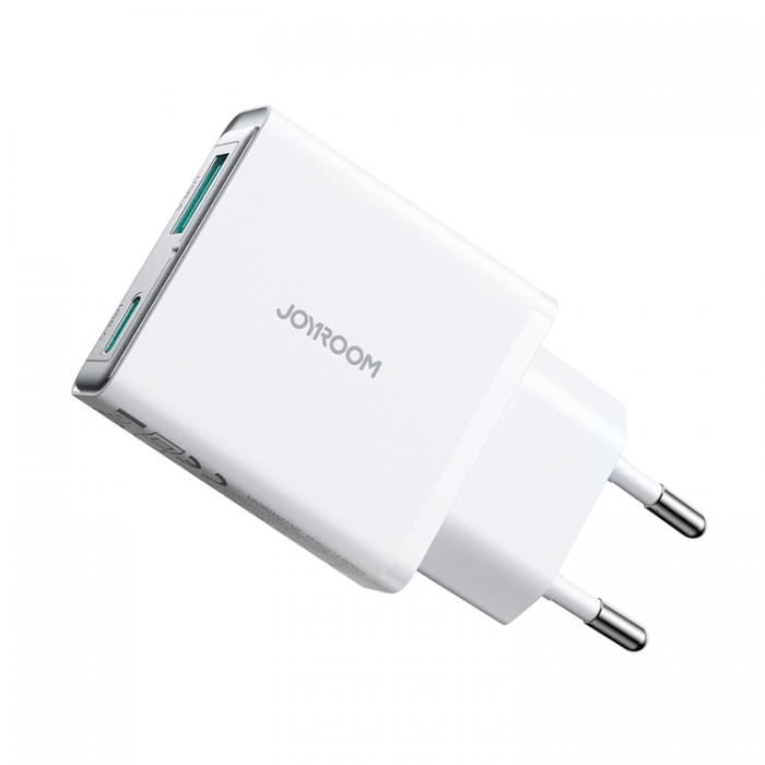 Joyroom - Joyroom Snabbladdare 20W USB-A - USB-C Super Slim - Vit