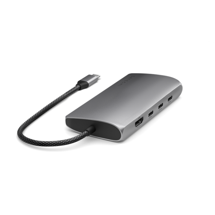 Satechi - Satechi USB-C Multiport HUB 8K med Ethernet V3 - Rymdgr