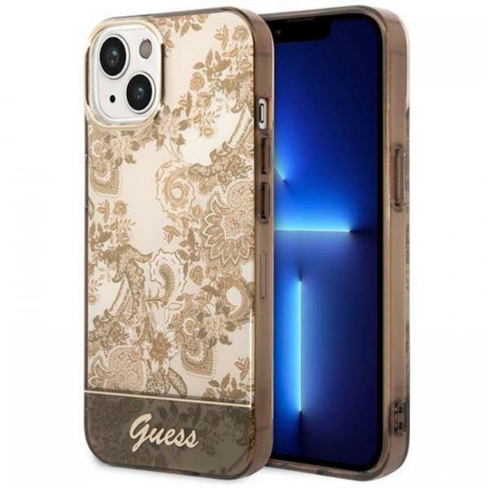 Guess - GUESS iPhone 14 Plus Skal Porcelain Collection - Ocher