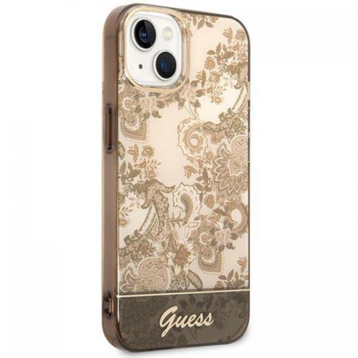 Guess - GUESS iPhone 14 Plus Skal Porcelain Collection - Ocher