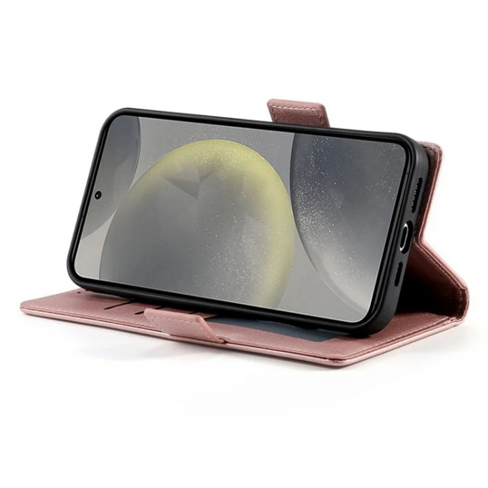 A-One Brand - Galaxy S25 Plus Plnboksfodral - Rosa Guld