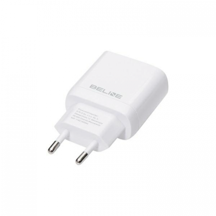 Beline - Beline Vggladdare USB-C Med USB-Lightning Kabel (30W) - Vit