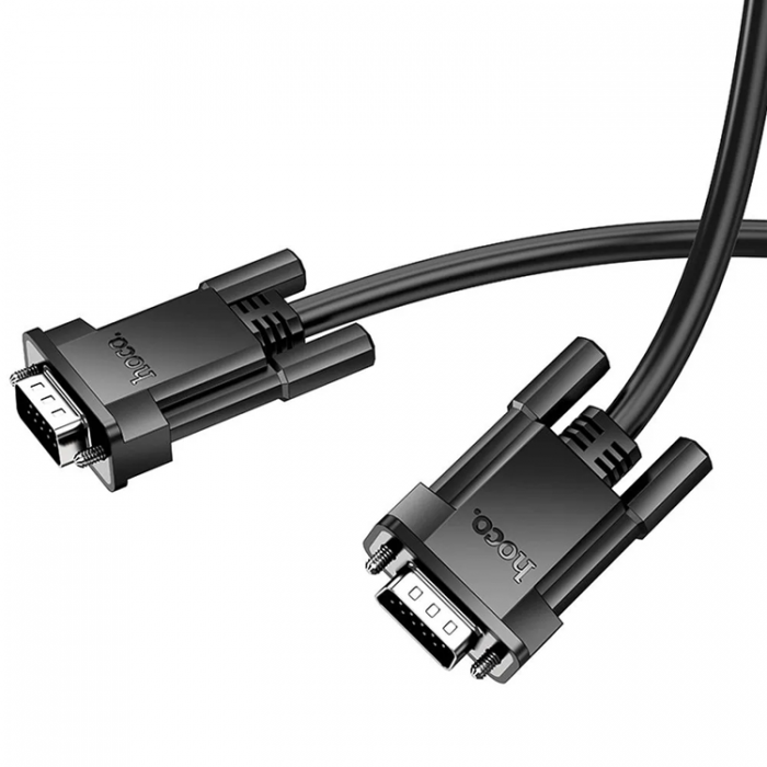 Hoco - Hoco VGA (Male) Till VGA (Male) 1080p Kabel 2m - Svart