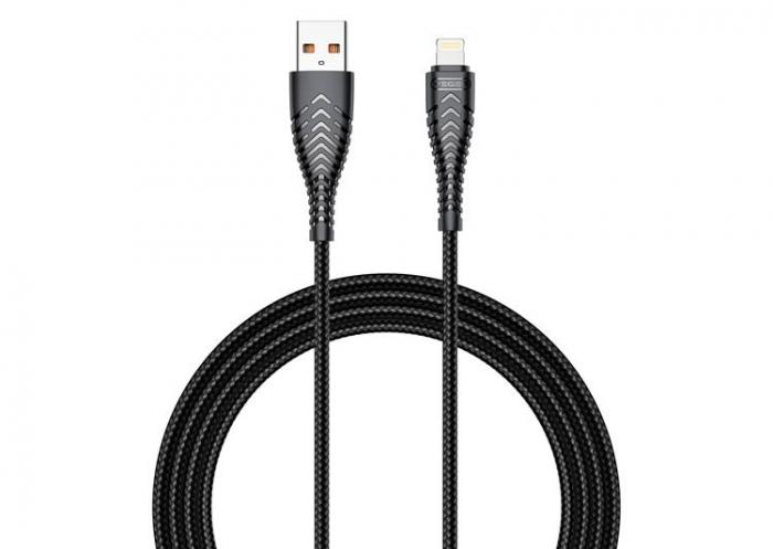 Veger - Veger USB-A till Lightning kabel 1.2m - Svart