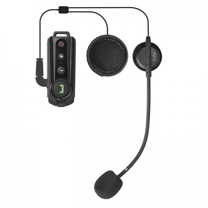 SBS - SBS Trdlst Intercom Headset fr Motorcyklister - Svart