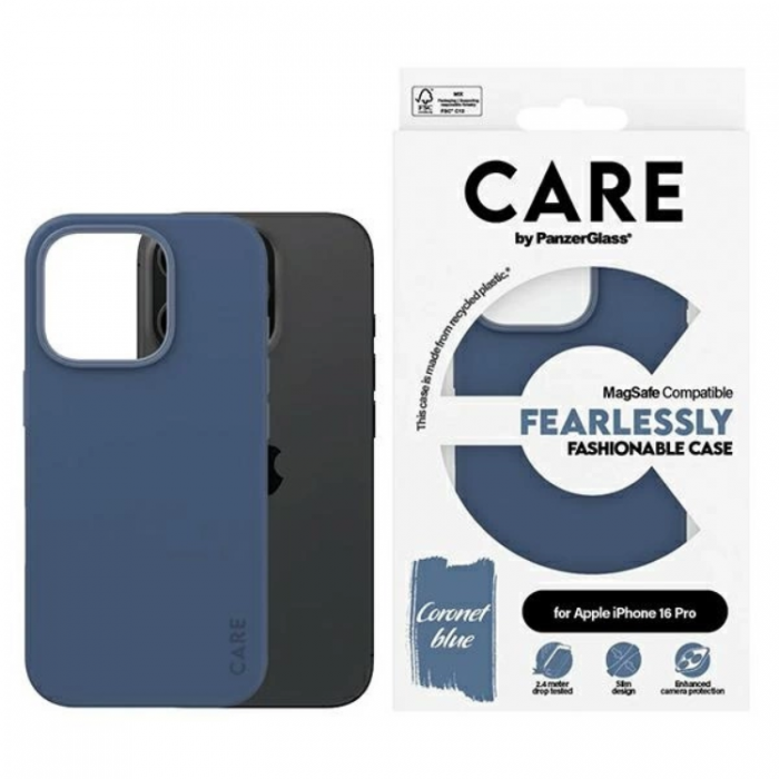 PanzerGlass - CARE By PanzerGlass iPhone 16 Pro Mobilskal MagSafe Fashion - Bl