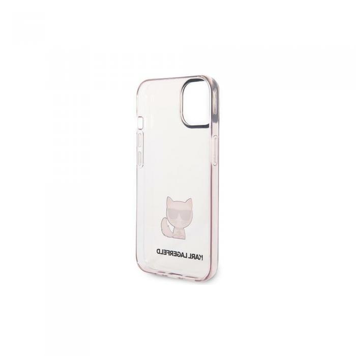 OEM - Karl Lagerfeld iPhone 14 Plus Skal Choupette Transparent Rosa