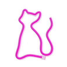 Forever Light - Forever Light LED Neon CAT Bat + USB - Rosa