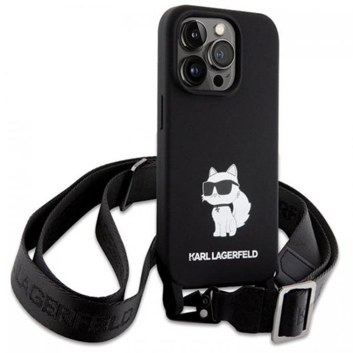 KARL LAGERFELD - Karl Lagerfeld iPhone 15 Pro Max Mobilskal Crossbody Choupette