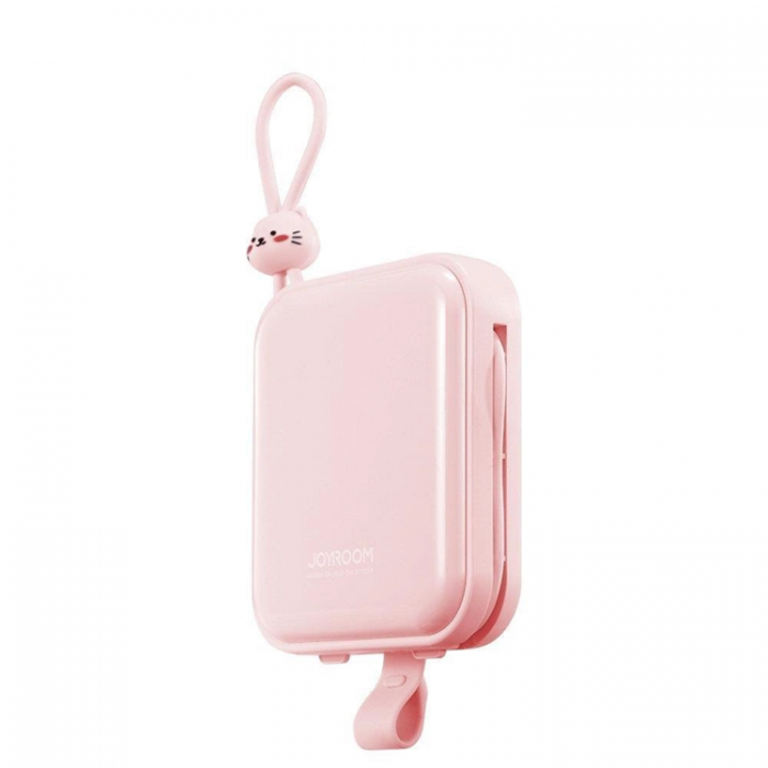 Joyroom - Joyroom Powerbank 10000mAh 22.5W Cutie Series Stativ - Rosa