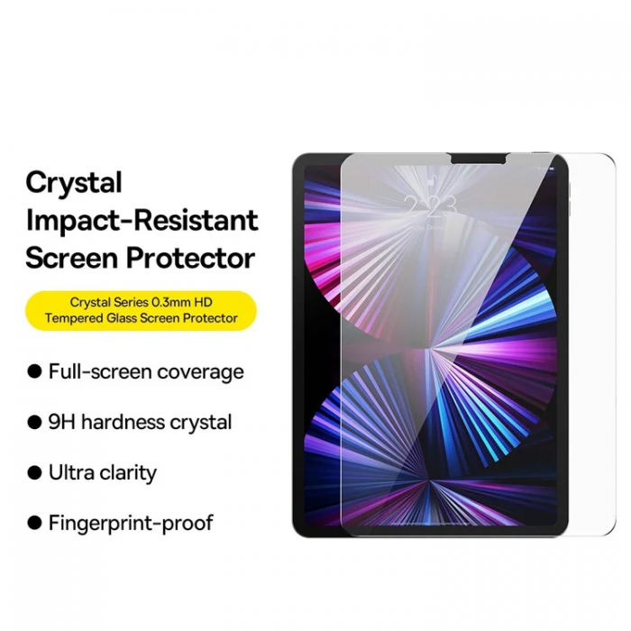 A-One Brand - iPad Pro 11.9 (2018)/(2020)/(2021)/(2022) Hrdat Glas Skrmskydd - Clear