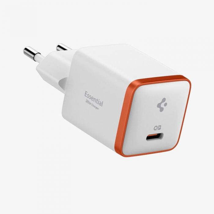 Spigen - Spigen Snabbladdare 30W EE301EU Arcstation Essential - Vit