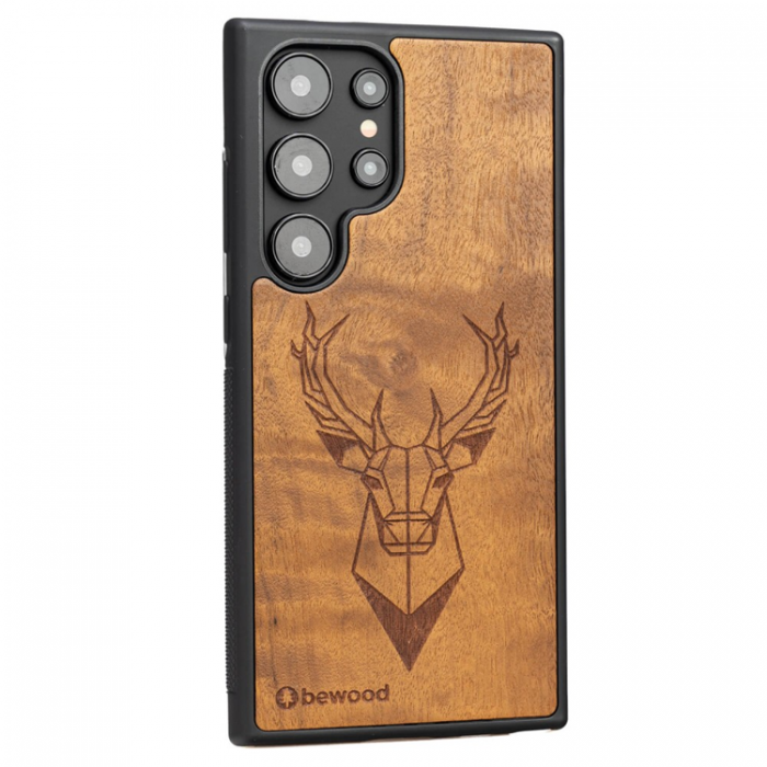 Bewood - Bewood Galaxy S24 Ultra Mobilskal Deer Imbuia