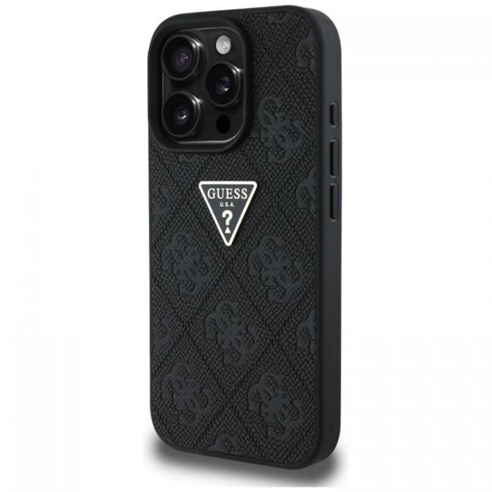 Guess - Guess iPhone 16 Pro Mobilskal Hot Stamp 4G Triangle Logo - Svart