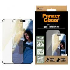 PanzerGlass - PanzerGlass iPhone 16 Pro Max Härdat Glas Skärmskydd Ultra-Wide Eyecare - Clear