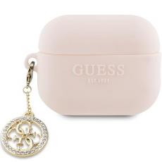 Guess - Guess Airpods Pro 2 Skal Diamond Charm - Rosa