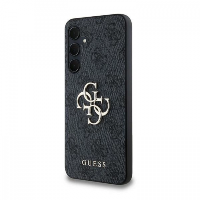 Guess - Guess Galaxy A35 5G Mobilskal Big Metall Logo - Svart