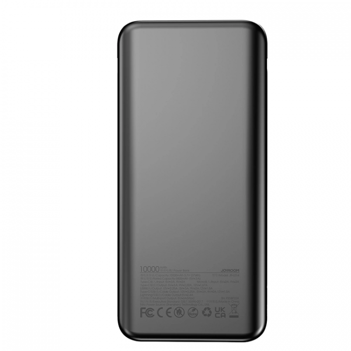 Joyroom - Joyroom Powerbank 10000mAh 22.5W Med Built-in Kabels - Svart