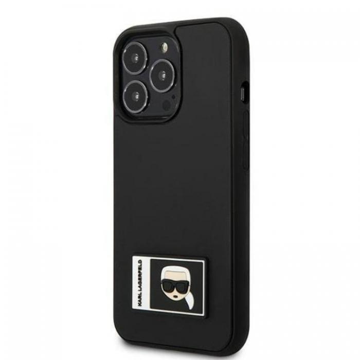 KARL LAGERFELD - Karl Lagerfeld iPhone 13 Pro Max Skal Ikonik Patch - Svart