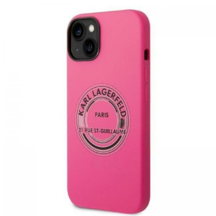 KARL LAGERFELD - Karl Lagerfeld iPhone 14 Plus Skal Silicone RSG - Rosa