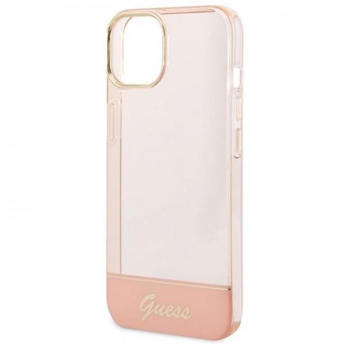 Guess - GUESS iPhone 14 Plus Skal Translucent - Rosa