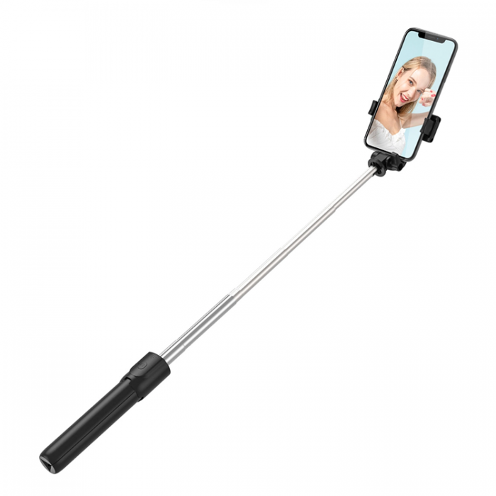 A-One Brand - Selfiestick Teleskopstativ 0.7m fr Mobil - Svart