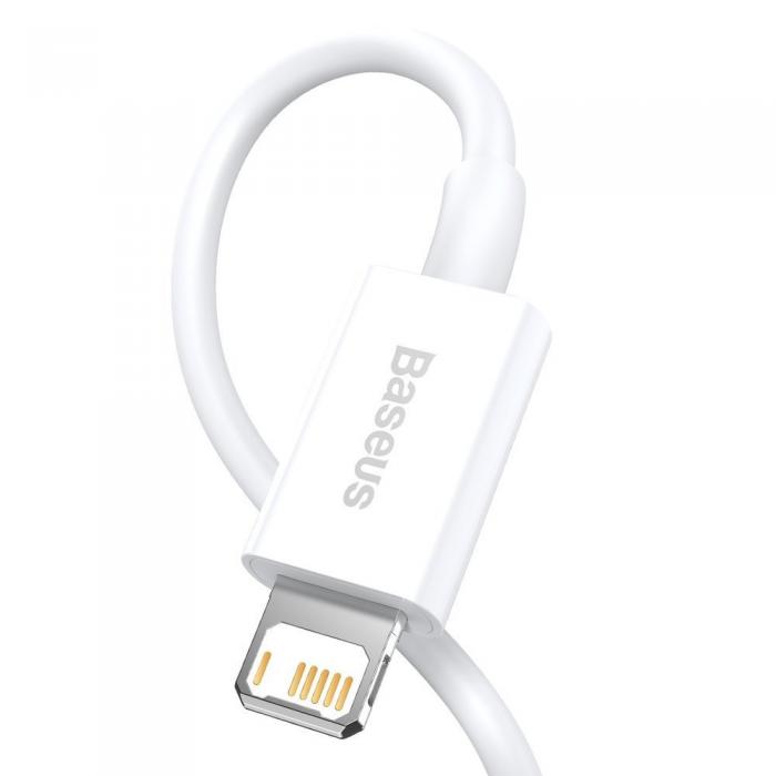 BASEUS - Baseus Superior USB-A till Lightning kabel 2m - Vit