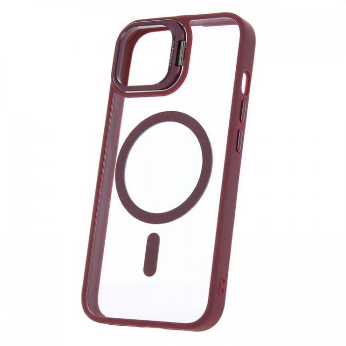 A-One Brand - iPhone 16 Pro Mobilskal MagSafe Extra Lens - Maroon