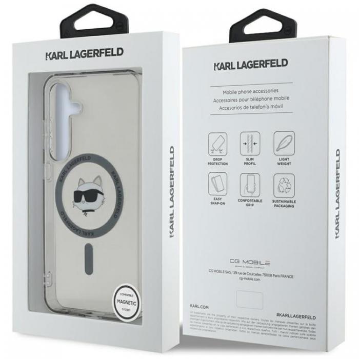 KARL LAGERFELD - Karl Lagerfeld Galaxy S25 Plus Mobilskal MagSafe Choupette Printed Logo - Svart