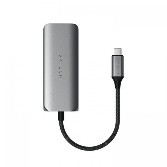 Satechi - Satechi 4-i-1 USB-C-Hubb med 25 gigabit Ethernet - Rymdgr