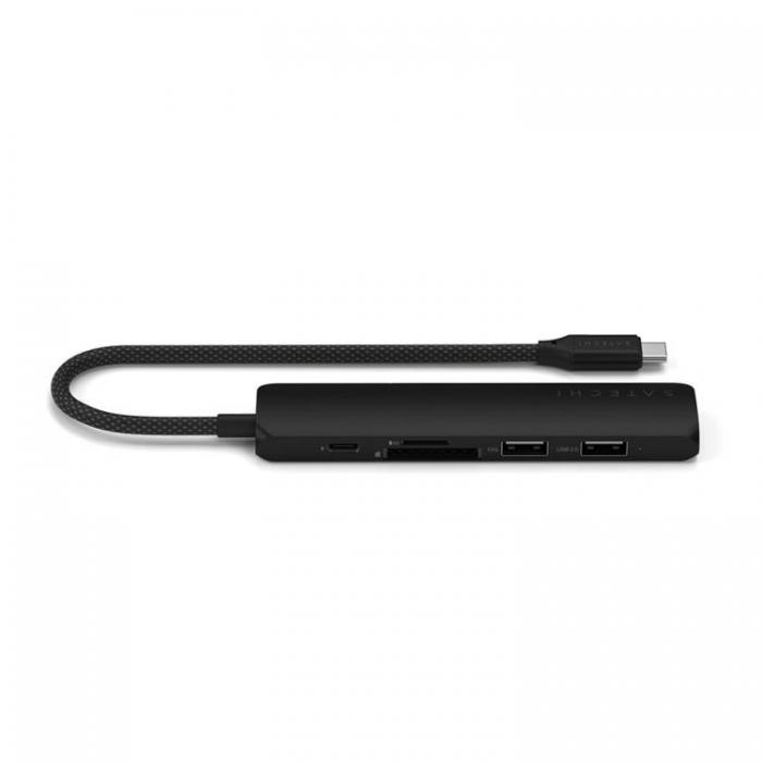 Satechi - Satechi 6-i-1 HUBB USB-C Slim Multiport Adapter - Svart